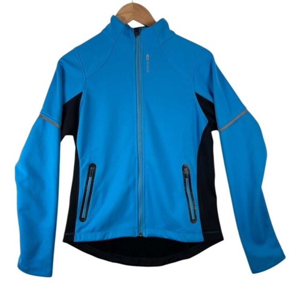 Sugoi Sz M‎ Firewall 220 Full Zip Blue Jacket Coat Running Jogging Cold Weather - Picture 3 of 17